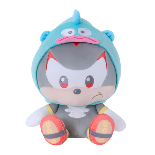 Sonic & Friends x Sanrio Shadow x Hangyodon Medium Plush