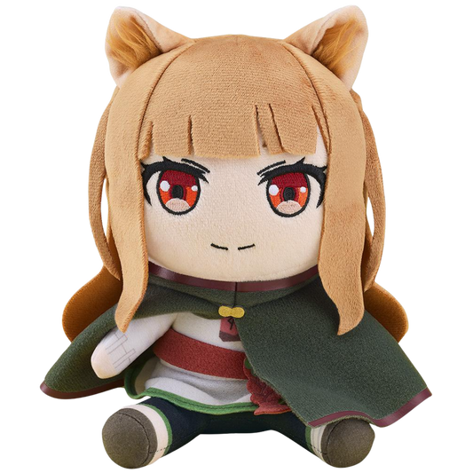 Plush toy with fox-like design on a white background