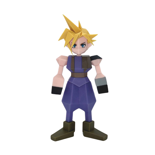 Final Fantasy VII Cloud Strife Polygon Soft Vinyl Figure