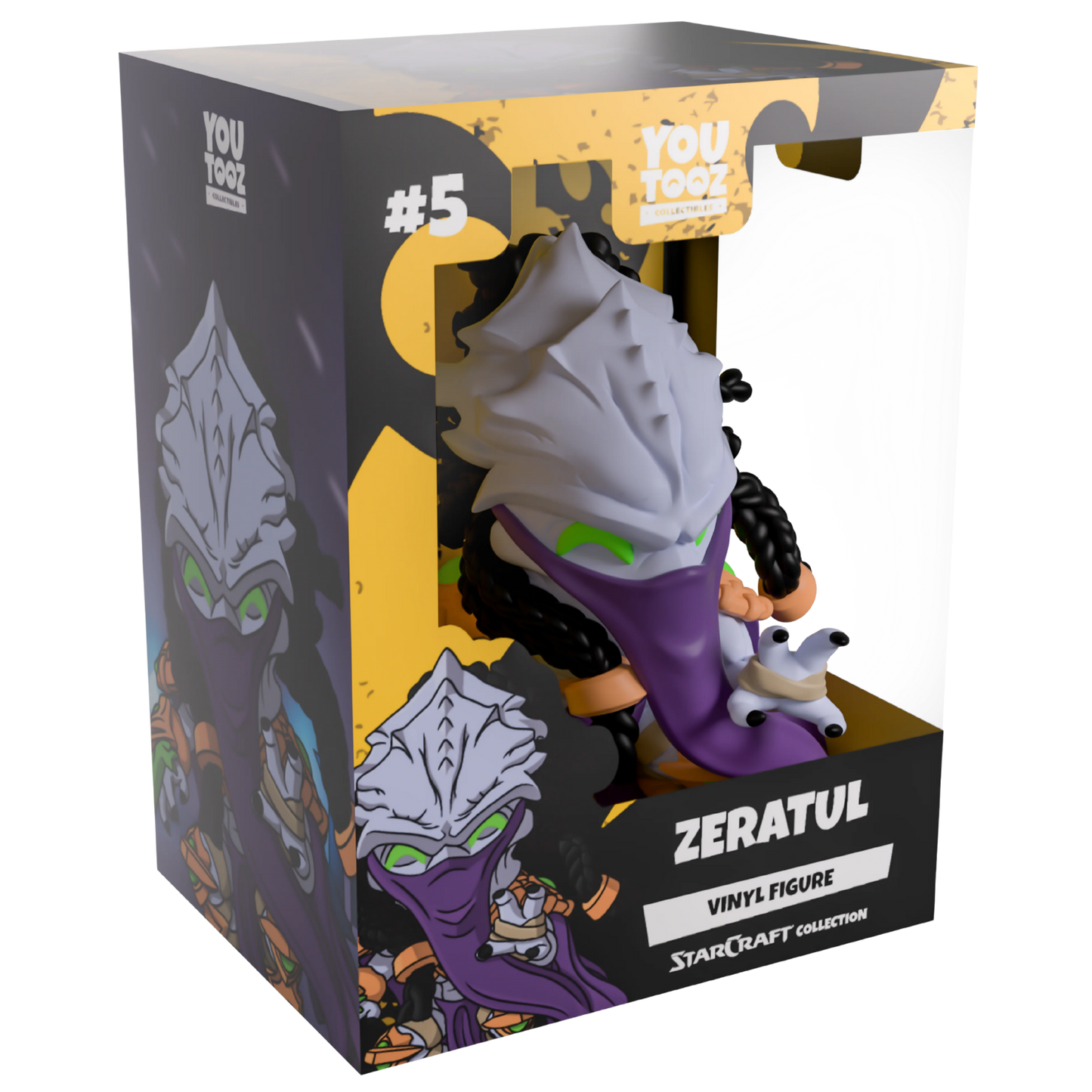 Zeratul vinyl figure in packaging with YouToyz branding