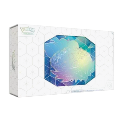 Pokémon trading card game box with colorful design on a white background