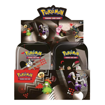 Pokémon trading card game packs with character illustrations on a white background