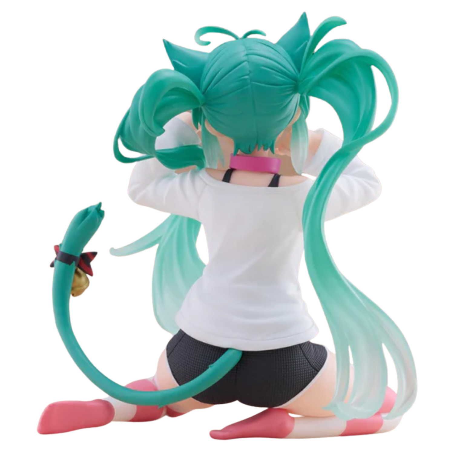 Vocaloid Desktop Cute Hatsune Miku (Nekomimi T-Shirt Ver.) Figure