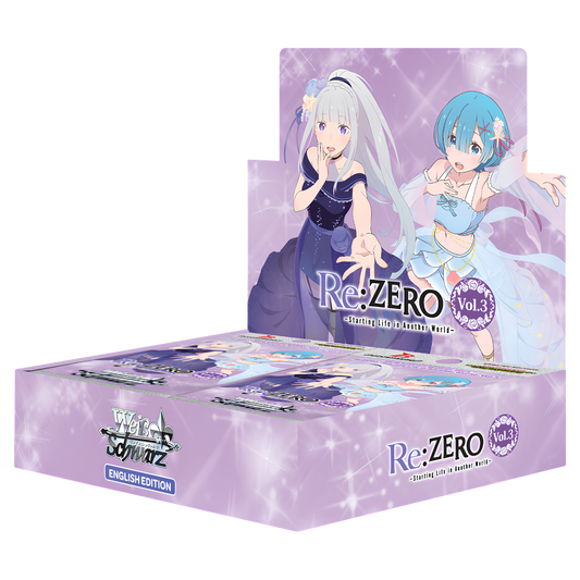 Weiss Schwarz Re: Zero - Starting Life in Another World Vol.3 Booster Display (English Edition)