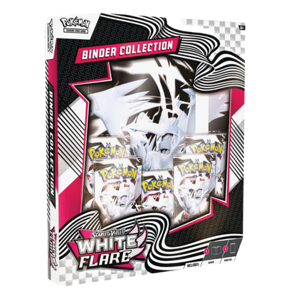 Pokémon trading card game binder collection packaging with 'White Flare' theme