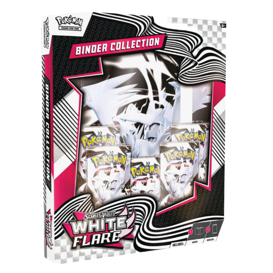 Pokémon trading card game binder collection packaging with 'White Flare' theme