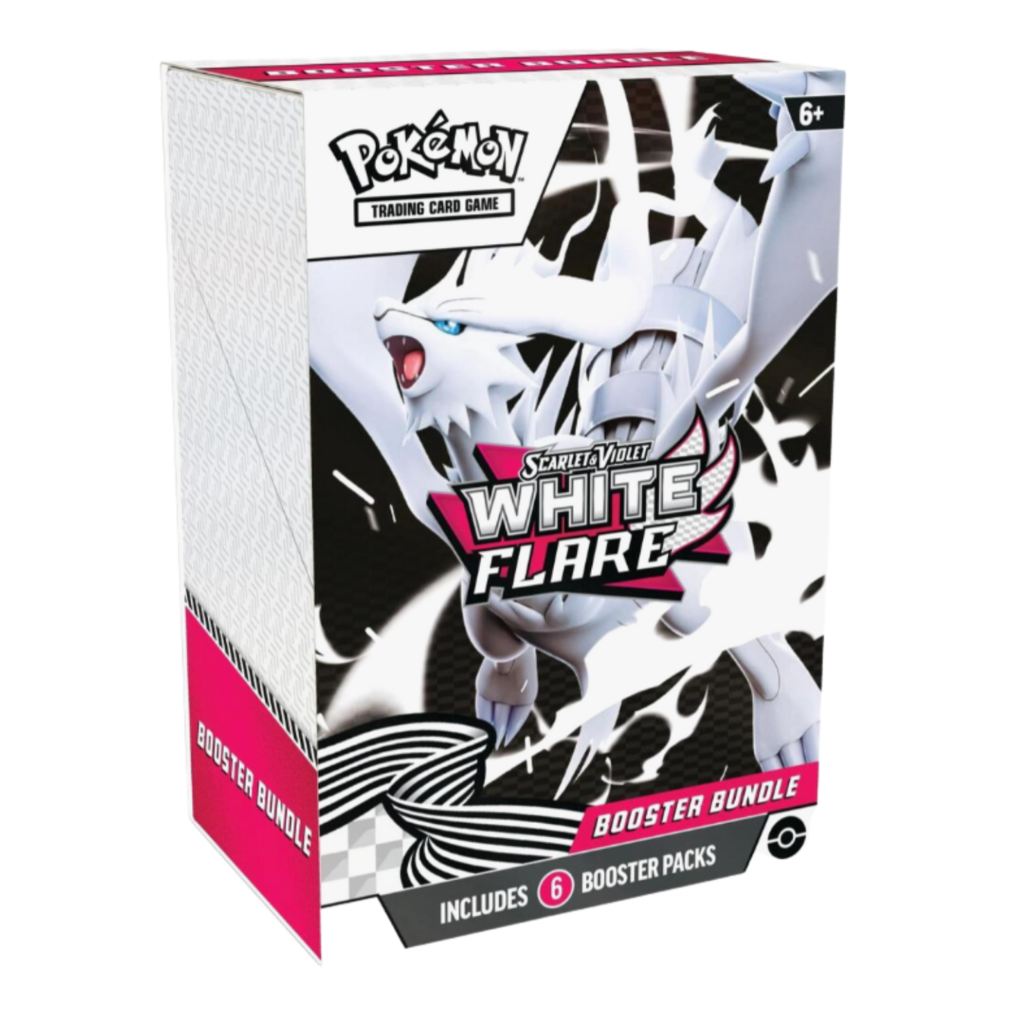 Pokémon trading card game booster bundle packaging with a white and black character design.