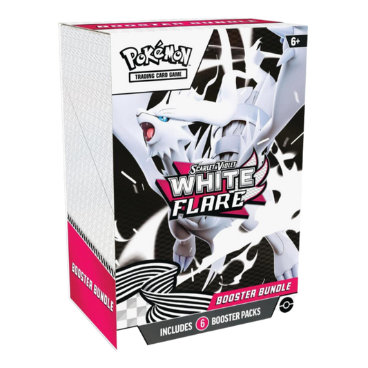 Pokémon trading card game booster bundle packaging with a white and black character design.