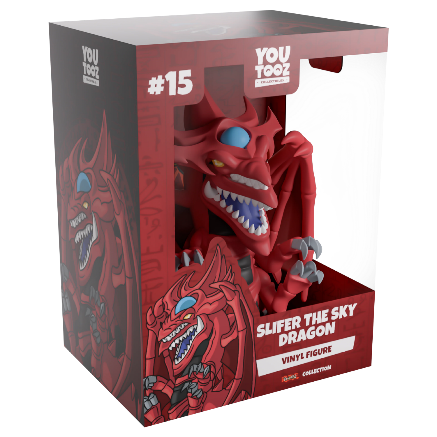 Red dragon vinyl figure in packaging with 'YouTooz' branding