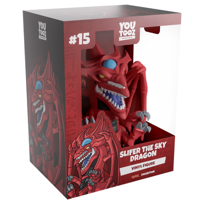 Red dragon vinyl figure in packaging with 'YouTooz' branding